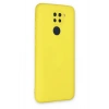 Mey İthalat®   Redmi Note 9 Kılıf Nano içi Kadife Silikon - Sarı