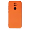 Mey İthalat®   Redmi Note 9 Kılıf Nano içi Kadife Silikon - Turuncu