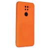 Mey İthalat®   Redmi Note 9 Kılıf Nano içi Kadife Silikon - Turuncu