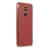 Mey İthalat®   Redmi Note 9 Kılıf Volet Silikon - Kırmızı