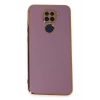 Mey İthalat®   Redmi Note 9 Kılıf Volet Silikon - Mor