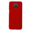 Mey İthalat®   Redmi Note 9 Pro Kılıf Nano içi Kadife Silikon - Kırmızı