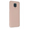 Mey İthalat®   Redmi Note 9 Pro Kılıf Nano içi Kadife Silikon - Pudra