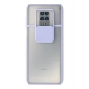 Mey İthalat®   Redmi Note 9 Pro Kılıf Palm Buzlu Kamera Sürgülü Silikon - Lila