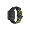 Mey İthalat® Redmi Watch 2 Spor Delikli Kordon - Siyah-Yeşil