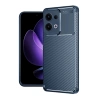 Mey İthalat®   Reno 13 Pro Kılıf Auto Focus Karbon Kapak - Lacivert