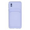Mey İthalat®  Samsung Galaxy A01 Core Kılıf Kelvin Kartvizitli Silikon - Lila