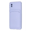 Mey İthalat®  Samsung Galaxy A01 Core Kılıf Kelvin Kartvizitli Silikon - Lila