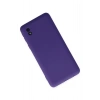 Mey İthalat®  Samsung Galaxy A01 Core Kılıf Nano içi Kadife Silikon - Mor