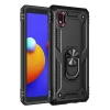 Mey İthalat® Samsung Galaxy A01 Core Kılıf Sofya Yüzüklü Silikon Kapak - Siyah
