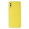 Mey İthalat®  Samsung Galaxy A02 Kılıf Nano içi Kadife Silikon - Sarı