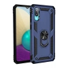Mey İthalat® Samsung Galaxy A02 Kılıf Sofya Yüzüklü Silikon Kapak - Lacivert