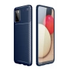 Mey İthalat®  Samsung Galaxy A02S Kılıf Auto Focus Karbon Kapak - Lacivert