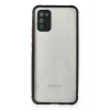 Mey İthalat® Samsung Galaxy A02S Kılıf Miami Şeffaf Silikon - Siyah