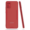 Mey İthalat®  Samsung Galaxy A02S Kılıf Platin Silikon - Kırmızı