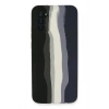 Mey İthalat® Samsung Galaxy A03S Kılıf Ebruli Lansman Silikon - Siyah-Lacivert