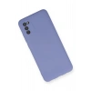 Mey İthalat®  Samsung Galaxy A03S Kılıf Nano içi Kadife Silikon - Lila