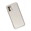 Mey İthalat®  Samsung Galaxy A03S Kılıf Volet Silikon - Beyaz