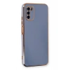 Mey İthalat®  Samsung Galaxy A03S Kılıf Volet Silikon - Mavi