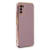 Mey İthalat®  Samsung Galaxy A03S Kılıf Volet Silikon - Mor