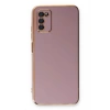 Mey İthalat®  Samsung Galaxy A03S Kılıf Volet Silikon - Mor
