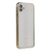 Mey İthalat®  Samsung Galaxy A04 Kılıf  Lensli Silikon - Gold