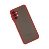Mey İthalat®  Samsung Galaxy A04S Kılıf Montreal Silikon Kapak - Kırmızı