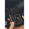 Mey İthalat®  Samsung Galaxy A05 Kılıf Pars Lens Yüzüklü Silikon - Yeşil