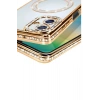 Mey İthalat®  Samsung Galaxy A06 Joke Simli Magneticsafe Kılıf - Gold