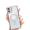 Mey İthalat®  Samsung Galaxy A06 Joke Simli Magneticsafe Kılıf - Pembe