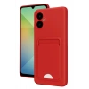 Mey İthalat®  Samsung Galaxy A06 Kılıf Kelvin Kartvizitli Silikon - Kırmızı