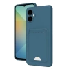 Mey İthalat®  Samsung Galaxy A06 Kılıf Kelvin Kartvizitli Silikon - Mavi