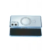 Mey İthalat®  Samsung Galaxy A07 4G Joke Simli Magneticsafe Kılıf - Mavi