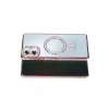 Mey İthalat®  Samsung Galaxy A07 4G Joke Simli Magneticsafe Kılıf - Pembe