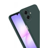 Mey İthalat®  Samsung Galaxy A07 4G Nano içi Kadife Silikon - K.Yeşil