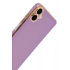 Mey İthalat®  Samsung Galaxy A07 4G Volet Silikon - Mor