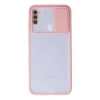 Mey İthalat® Samsung Galaxy A11 Kılıf Palm Buzlu Kamera Sürgülü Silikon - Pembe