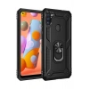 Mey İthalat® Samsung Galaxy A11 Kılıf Sofya Yüzüklü Silikon Kapak - Siyah