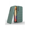 Mey İthalat®  Samsung Galaxy A14 4G Kılıf Optimum Silikon - Koyu Yeşil