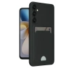 Mey İthalat®  Samsung Galaxy A16 5G Kılıf Kelvin Kartvizitli Silikon - Siyah