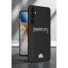 Mey İthalat®  Samsung Galaxy A16 5G Kılıf Kelvin Kartvizitli Silikon - Siyah