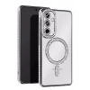 Mey İthalat®  Samsung Galaxy A17 5G Joke Simli Magneticsafe Kılıf - Gümüş