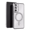 Mey İthalat®  Samsung Galaxy A17 5G Joke Simli Magneticsafe Kılıf - Gümüş