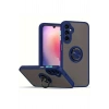 Mey İthalat®  Samsung Galaxy A17 5G Montreal Yüzüklü Silikon Kapak - Lacivert