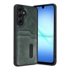 Mey İthalat® Samsung Galaxy A17 5G Sara Kartvizitli Deri Kılıf - Yeşil