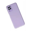 Mey İthalat® Samsung Galaxy A22 Kılıf Lansman Glass Kapak - Lila