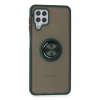 Mey İthalat®  Samsung Galaxy A22 Kılıf Montreal Yüzüklü Silikon Kapak - Yeşil