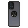 Mey İthalat®  Samsung Galaxy A23 4G Kılıf Montreal Yüzüklü Silikon Kapak - Siyah