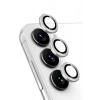 Mey İthalat® Samsung Galaxy A25 5G Valdez Metal Kamera Lens - Gümüş