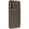 Mey İthalat®  Samsung Galaxy A26 Kılıf Auto Focus Karbon Kapak - Kahverengi